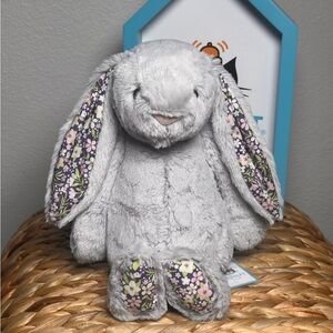 Jellycat Blossom Grey Bunny Bloom / BNWT